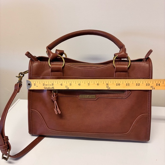Frye & Co. Faux Leather Satchel Crossbody Bag Women - Picture 13 of 15